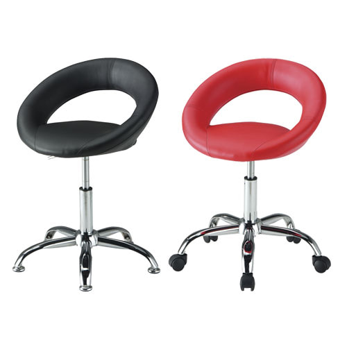 BB092 보조405 / 바텐의자 빠체어 높낮이조절의자 바퀴의자 미용실 카페 높은의자 보조의자 가죽바의자 디자인바체어피카소가구